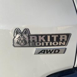 Akita Edition Laser Engraved Car Name Emblem Badge